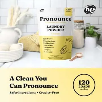 Pronounce Laundry Detergent Powder Alternative | Earth-Derived Ingredients, Eco-Friendly, Safer for ...