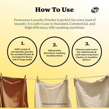 Pronounce Laundry Powder, Eco-Friendly, Safe for All Skin Types