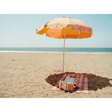 Premium Family Beach Umbrella - Lightweight & Stylish 6' Size