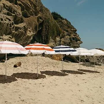 Premium Family Beach Umbrella - Lightweight & Stylish 6' Size