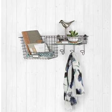 Spectrum Diversified Vintage Entryway Station with Customizable Storage and Hooks