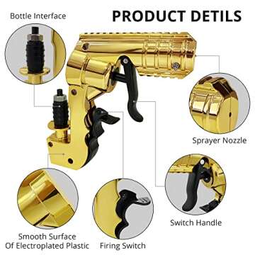 The 4th Generation Champagne Gun Shooter,Adjustable Beer Gun Shooter with Longer Shooting Distance,Sprayed Under Without Air Pressure ,Champagne Squirt Gun