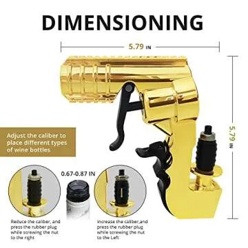 The 4th Generation Champagne Gun Shooter,Adjustable Beer Gun Shooter with Longer Shooting Distance,Sprayed Under Without Air Pressure ,Champagne Squirt Gun