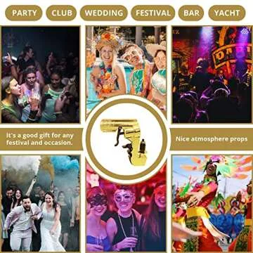 The 4th Generation Champagne Gun Shooter,Adjustable Beer Gun Shooter with Longer Shooting Distance,Sprayed Under Without Air Pressure ,Champagne Squirt Gun