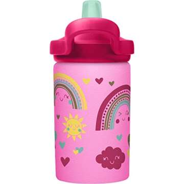 CamelBak eddy+ Kids Water Bottle - Rainbow Stainless Steel