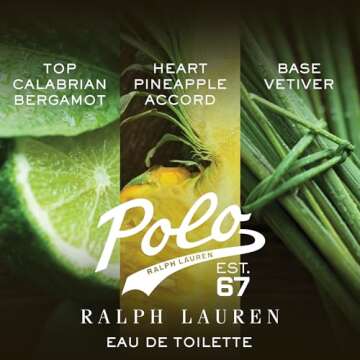 RALPH LAUREN FRAGRANCES Polo 67 - Eau de Toilette for Men - Woody & Solar Scent - Pineapple, Bergamo...