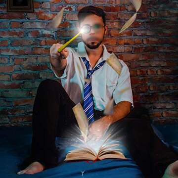 Funnlot Halloween Cosplay Tie Costume Accessory Blue Necktie Tie for Pretend Party Halloween Party Dress Up Party Costume Party Hand-Make Necktie (Blue)