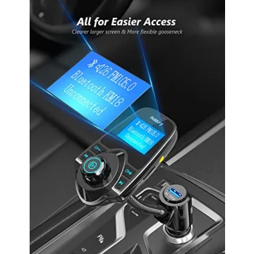 Nulaxy 2024 Bluetooth FM Transmitter for Car