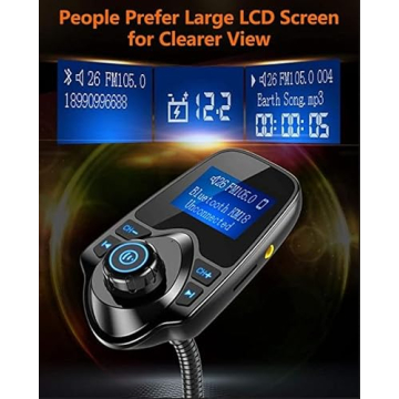 Nulaxy 2024 Bluetooth FM Transmitter for Car