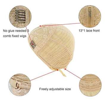 Silver Red Long Wavy Cosplay Wig with Cap for Women