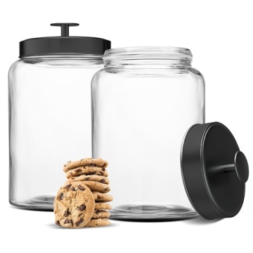 KooK Glass Storage Containers Set of 2 for Organization