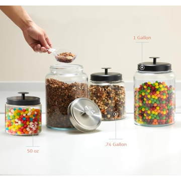 KooK Glass Storage Containers Set of 2 for Organization