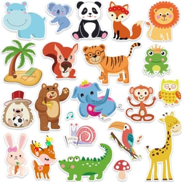 Window Clings Stickers for Kids Window Gel Clings Decals Thick Gel Clings Toddlers and Adults Classr...