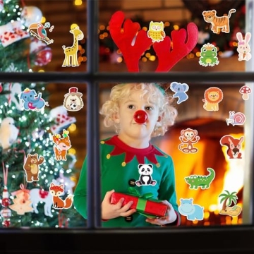 Window Clings Stickers - Creative Gel Clings for Kids