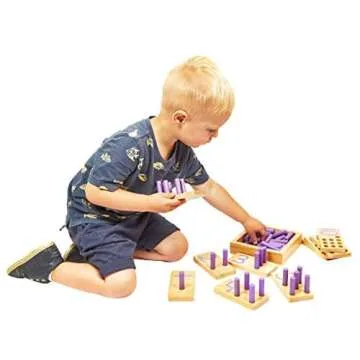 Counting Peg Board - Montessori Math and Numbers for Kids - Wooden Math Manipulatives Materials