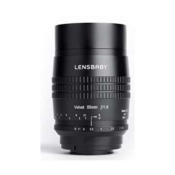 Lensbaby Velvet 85 Sony E Focal Length 85 mm 24 cm Close Focusing Distance Suitable for Sony System ...