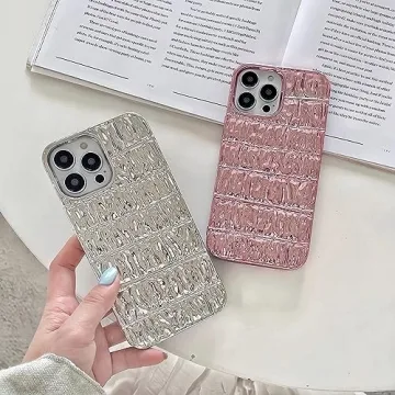 Chic 3D Pleated iPhone 14 Pro Max Case for Women