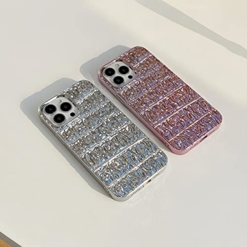 Chic 3D Pleated iPhone 14 Pro Max Case for Women