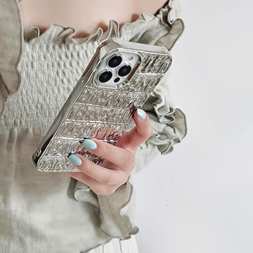 Chic 3D Pleated iPhone 14 Pro Max Case for Women