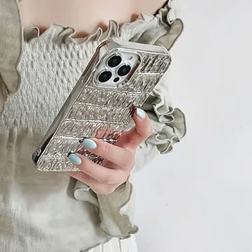 Chic 3D Pleated iPhone 14 Pro Max Case for Women