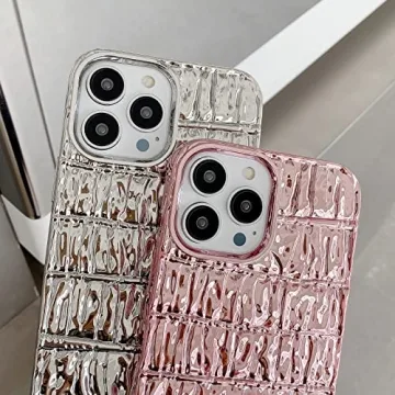 Chic 3D Pleated iPhone 14 Pro Max Case for Women