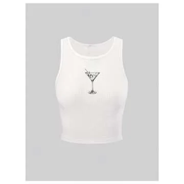 Stylish SOLY HUX Women's Y2k Graphic Crop Top