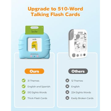 Airbition Bilingual Talking Flash Cards for Kids