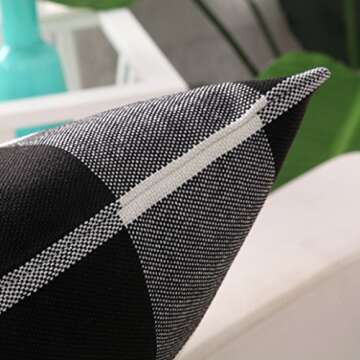 famibay Tartan Checkers Pillow Covers - Set of 2