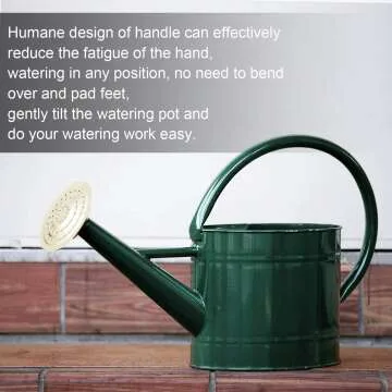 Decorative 1.3 Gallon Metal Watering Can