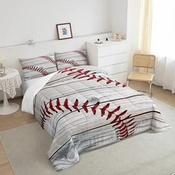 Feelyou Baseball Bedding Set for Kids - Sports Theme Comfort