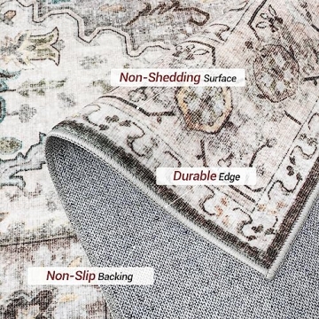 Madane Hallway Washable Runner Rug Soft Non-Slip