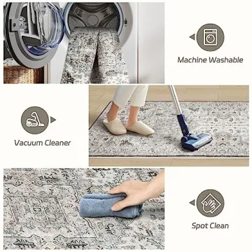 Madane Hallway Washable Runner Rug Soft Non-Slip