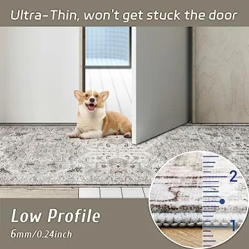 Madane Hallway Washable Runner Rug Soft Non-Slip