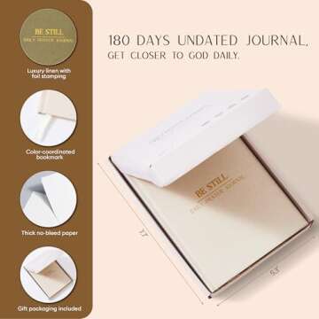 Be Still Daily Guided Prayer Journal for Men and Women