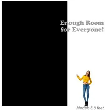 Julius Studio 10 x 16 ft. / 120 x 192 inch Large Black Backdrop Background Screen, High Density 150 GSM Premium Material for Professional Photo Video Studio, Pure Black Muslin, JSAG828