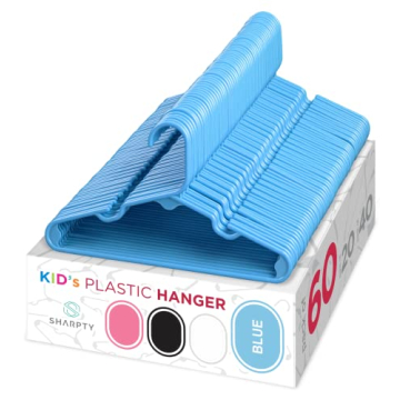 Sharpty Kids Plastic Hangers - Perfect Organizational Solution for Baby and Child Clothes