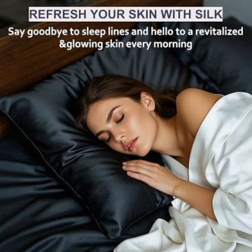 Ravmix Silk Pillowcase King Size for Skin and Hair