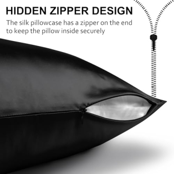 Ravmix Silk Pillowcase King Size for Skin and Hair