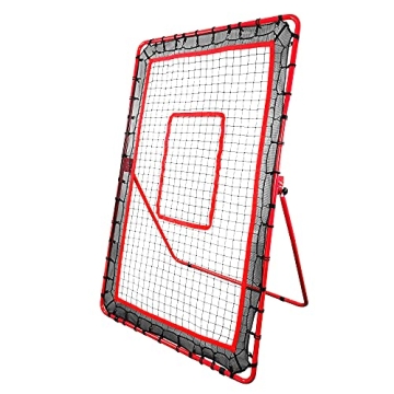 Easy Set Up Pitch Back Net with Adjustable Angles for Pop Fly, Line Drives, and Grounders Baseball/S...
