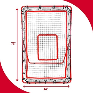 Pitch Back Net for Enhanced Baseball and Softball Skills
