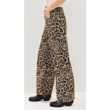 Ragged Priest Women's Leopard Wash Release Jeans for Stylish Comfort