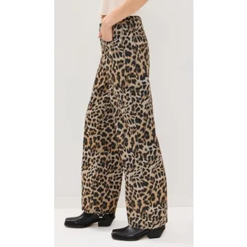 Ragged Priest Women's Leopard Wash Release Jeans for Stylish Comfort