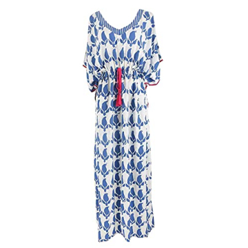 Stylish MEILING Print Kaftan for Elegant Beachwear