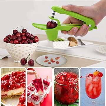 Easy-To-Use Cherry Pitter Tool for Mess-Free Snacking