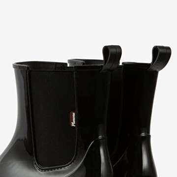 planone Short rain Boots for Women and Waterproof Garden Shoes，Anti-Slipping White Chelsea Rainboots for Ladies with Comfortable Insoles，Stylish Light Ankle rain Shoes and Outdoor Work Shoes