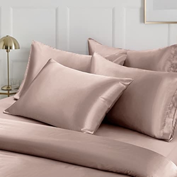 Ersmak Satin Duvet Cover Set for California King Bed