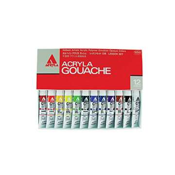 Holbein Acryla Gouache Lesson Set Of 12 20Ml