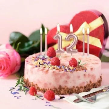 Rose Gold Cake Toppers - iNINGER 22nd Birthday Candle Set