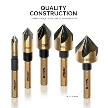 NEIKO 10218A Drill Bit Set for Wood and Metal