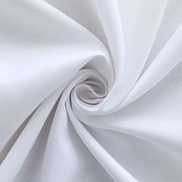 FOLINS&HOME Waterproof Heavy Duty Round Tablecloth